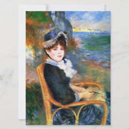 Tarjeta Lady by the Seashore (por Pierre-Auguste Renoir)