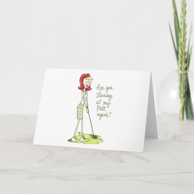 Tarjeta Lady Golfer (Anverso)