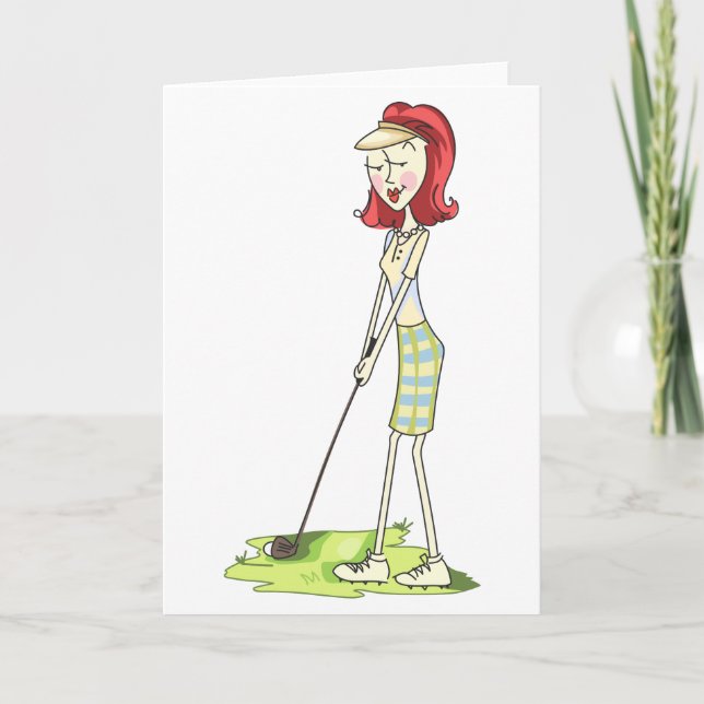 Tarjeta Lady Golfer (Anverso)