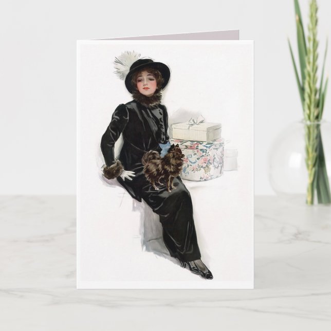 Tarjeta Lady in Black (Anverso)