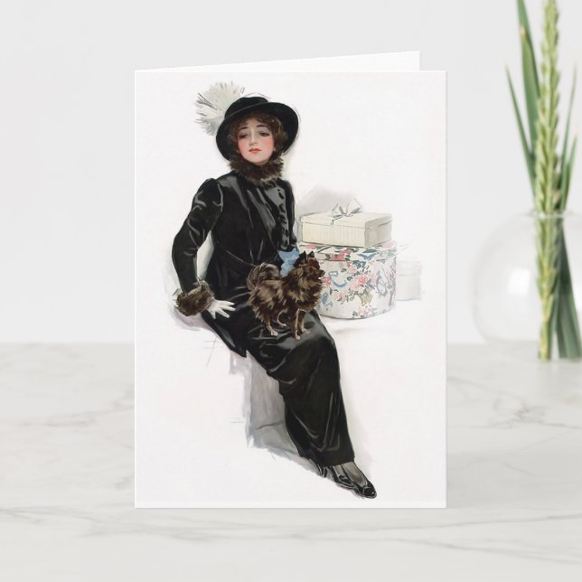 Tarjeta Lady in Black (Anverso)