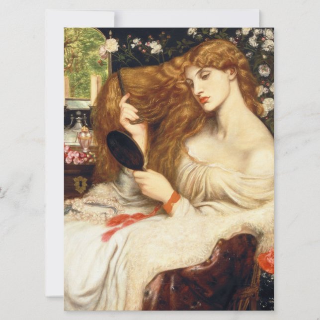 Tarjeta Lady Lilith (Belleza asombrosa con el cabello larg (Anverso)