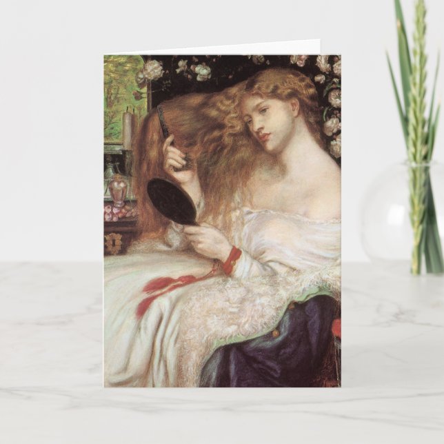 Tarjeta Lady Lilith de Rossetti, portata victoriana de épo (Anverso)