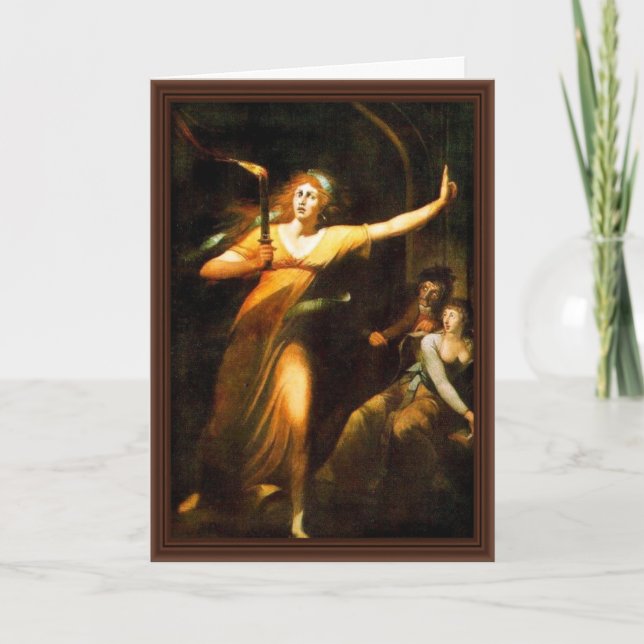 Tarjeta Lady Macbeth, De Füssli Johann Hei (Anverso)
