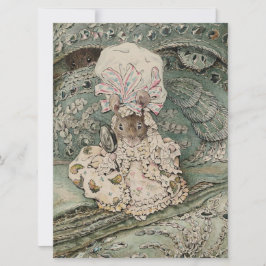 Tarjeta Lady Ratón con una cofia de noche (por Beatrix Pot