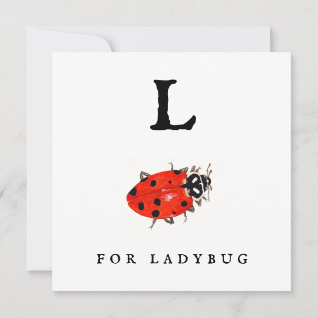 Tarjeta Ladybug (Anverso)