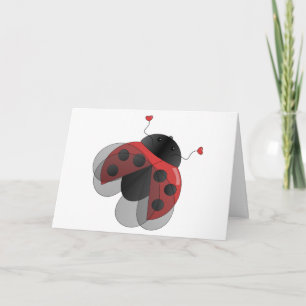 Tarjeta Ladybug con Opern Wings