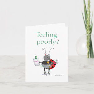 Tarjeta Ladybug Get Well Card
