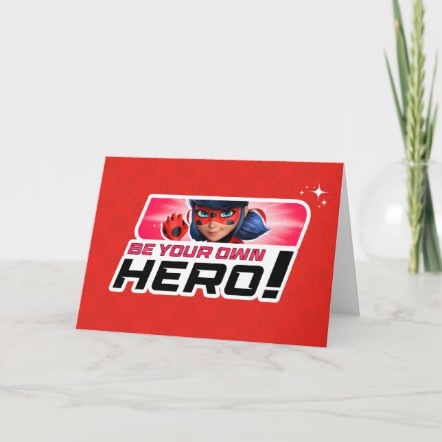 Tarjeta Ladybug milagroso | Ser su propio héroe (Anverso)