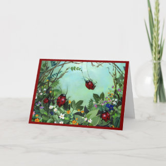 Tarjeta Ladybugs En Play Notecards