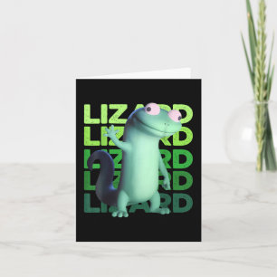Tarjeta Lagarto Divertido Meme Animal Mujeres Hombres