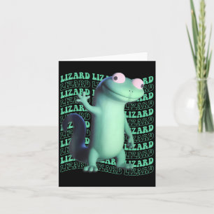 Tarjeta Lagarto Divertido Meme Animal Mujeres Hombres _4 