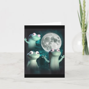 Tarjeta Lagarto Lagarto Lagarto Divertido Lagarto Luna Ten
