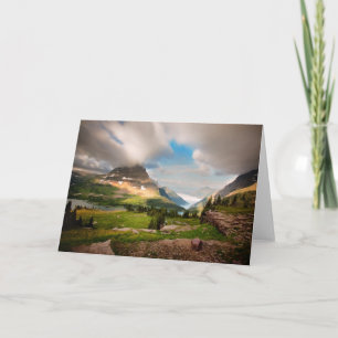 Tarjeta Lago alpino nublado mountains el