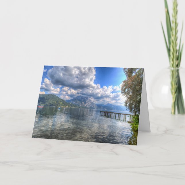 Tarjeta Lago Altmunster Austria (Anverso)