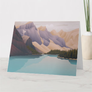 Tarjeta Lago azul