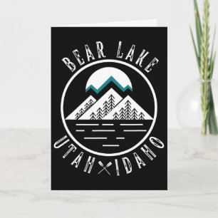 Tarjeta Lago Bear Utah Idaho Camping Embarcaciones