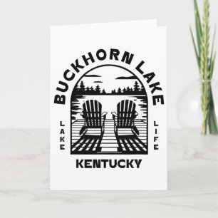 Tarjeta Lago Buckhorn Kentucky al aire libre Vintage