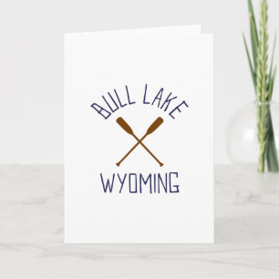 Tarjeta Lago Bull Wyoming Al Aire Libre Vintage 2 