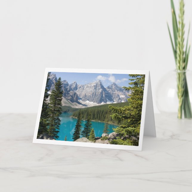 Tarjeta Lago Canadá moraine (Anverso)