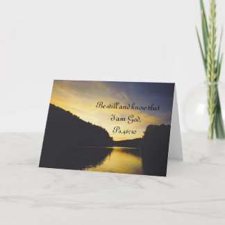 Tarjeta lago con escritura