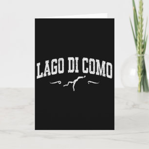 Tarjeta Lago de Como Lago Di Como Italia Recuerdo de Vacac