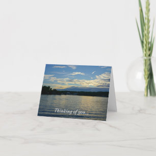 Tarjeta Lago De Los Ozarks Blue Sunset Pensamiento De La T