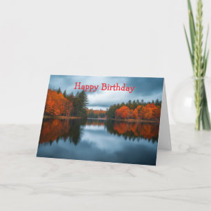 Tarjeta Lago de Otoño
