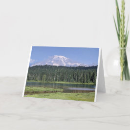 Tarjeta Lago de reflexión del Monte Rainier