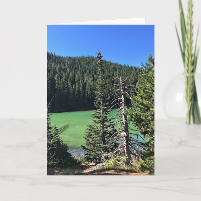 Tarjeta Lago del diablo, Oregón (Anverso)