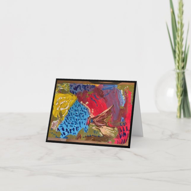 Tarjeta Lago en Jardín al amanecer (Anverso)