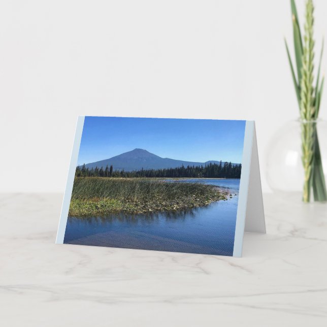 Tarjeta Lago Hosmer en verano, OR (Anverso)