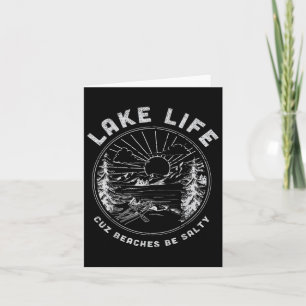 Tarjeta Lago Life Cuz Las Playas Son Salty Retro Vintage L