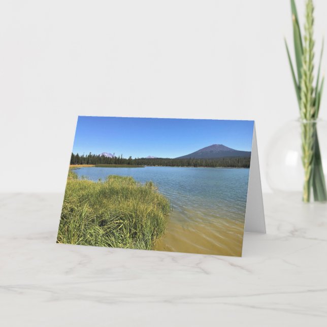 Tarjeta Lago Little Lava, Oregón (Anverso)