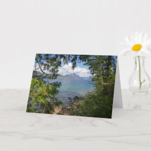 Tarjeta Lago McDonald a través de la estructura del bosque