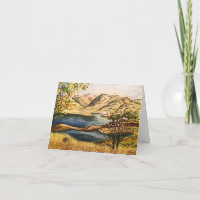 Tarjeta "Lago Millerton" (Anverso)