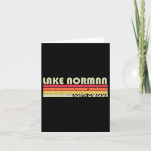 Tarjeta Lago Norman Carolina del Norte Gracioso Camping S