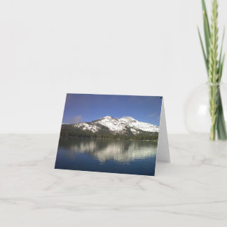 Tarjeta Lago Notecard (espacio en blanco) Donner