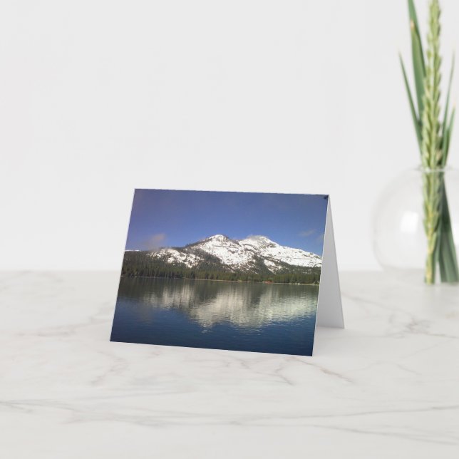 Tarjeta Lago Notecard (espacio en blanco) Donner (Anverso)