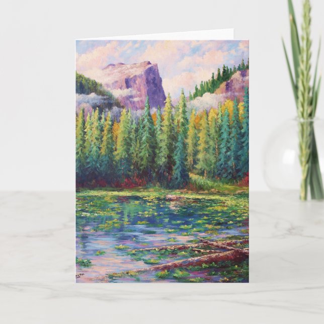 Tarjeta "Lago nymph" (tarjeta en blanco) (Anverso)