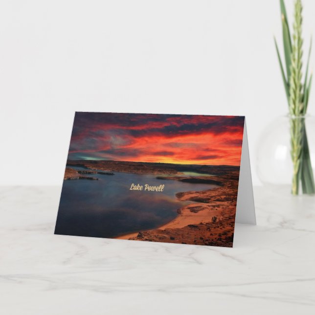 Tarjeta Lago Powell, Arizona (Anverso)