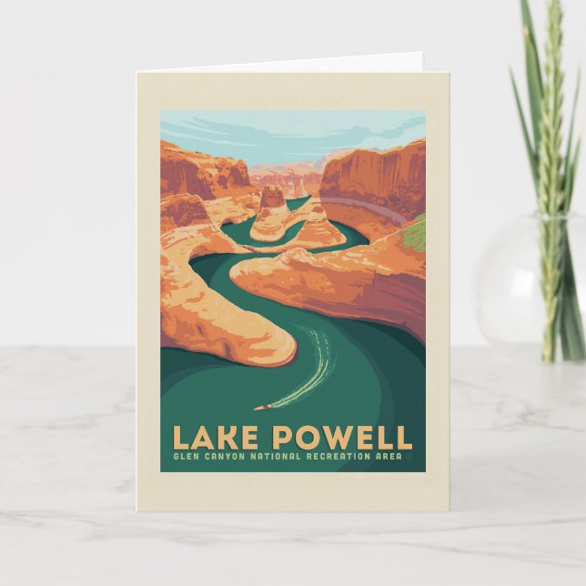 Tarjeta Lago Powell | Arizona y Utah (Anverso)