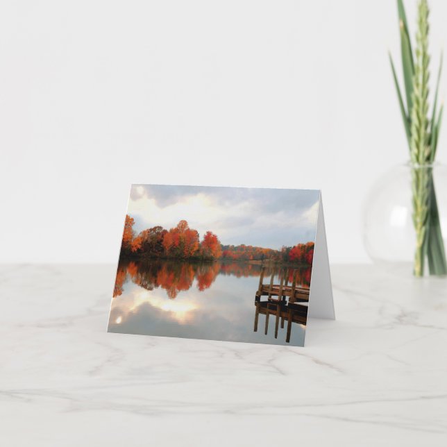 Tarjeta Lago run de la montaña (Anverso)