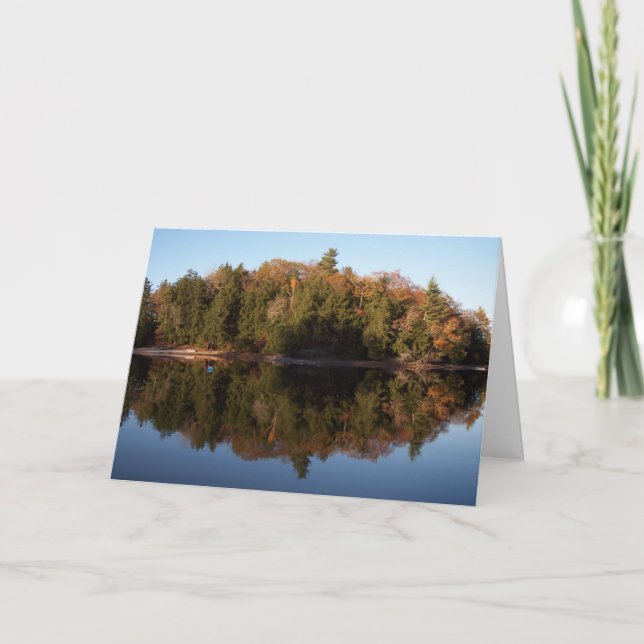 Tarjeta Lago Sebago, Maine (Anverso)
