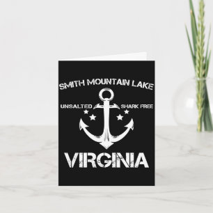 Tarjeta lago smith mountain virginia divertido campamento