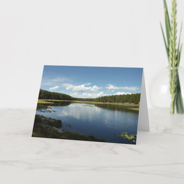 Tarjeta Lago Swan II en el Parque Nacional de Grand Teton (Anverso)