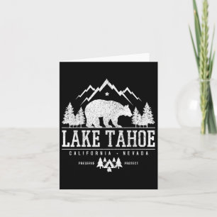 Tarjeta Lago Tahoe California - Campamento Natural de las