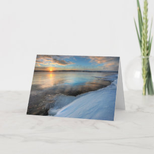 Tarjeta Lago Teslin Después De Una Tormenta De Limpieza, Y