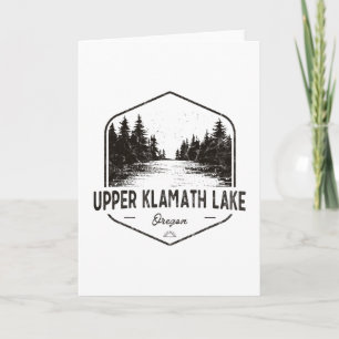 Tarjeta Lago Upper Klamath Oregon Actividades al aire libr