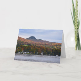 Tarjeta Lago Willoughby, Vermont, en otoño